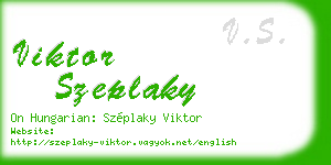 viktor szeplaky business card